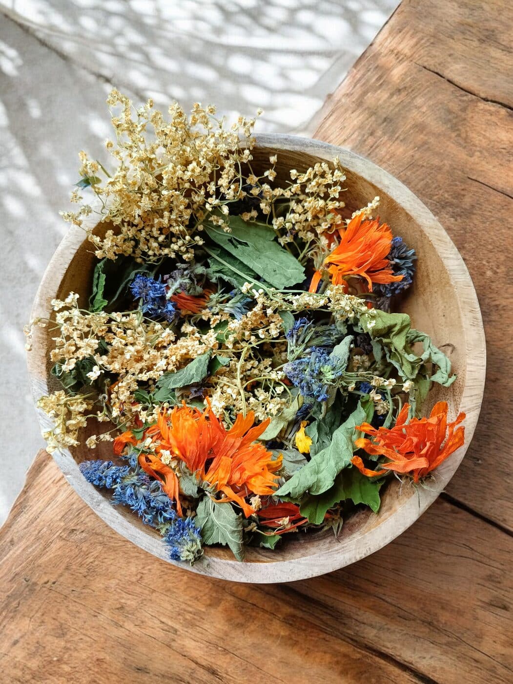 Soleil d'Hiver — les plantes du mélange